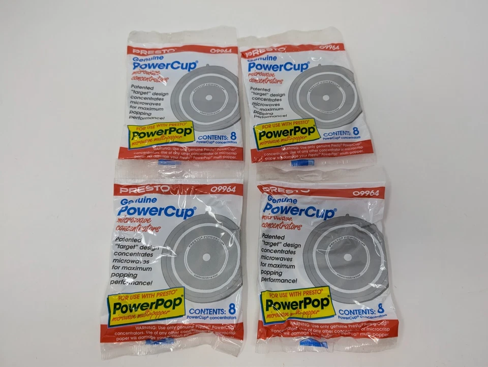 32x PRESTO Genuine PowerCup Microwave Concentrators (4x 8-Packs) - Image 1 of 4