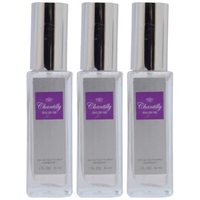 Pack of (3) New Dana Chantilly for Women Eau De Toilette, 1 ounces - Image 1 of 2