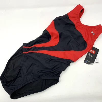 Traje de baño 28 TYR TYReco T-Splice Alliance Maxfit rendimiento de una pieza negro rojo Foto 1 de 4