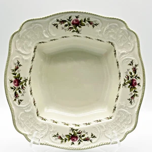 Vintage Rosenthal Germany Rosen Porcelain Embossed Square Serving Bowl - Picture 1 of 10