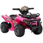Kids Ride-on Four Wheeler ATV Car with Music for 18-36 months Pink