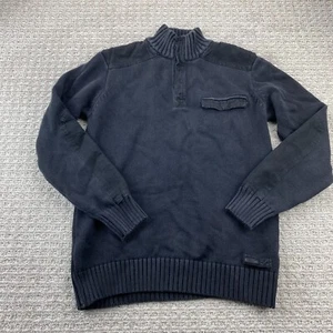 Marlboro Classics Knit Sweater Men Size XL Black Casual Cozy Designer Preppy - Picture 1 of 11