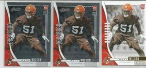 MACK WILSON (Browns) 2019 PANINI ABSOLUTE YELLOW/GOLD ROOKIE CARD & TWO REGS 152 - Picture 1 of 1
