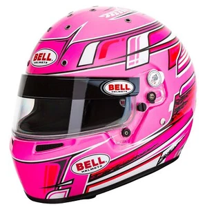 Bell KC7-CMR Champion Pink Youth Kart Helmet, FIA/Snell CMR Approved - Picture 1 of 10