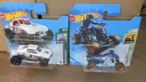 Hot Wheels SHORT CARD 2021 lot of 2 off road fun QUAD ROD & TWINNIN N WINNIN - Picture 1 of 3