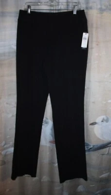 (B-C) Alyx® Magic Waist™ Black Stretch Dress Pants w/Wide Belt Loops - Size 6 - Image 1 of 4