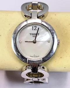 Tissot Pinky Mother of Pearl Ladies Watch - Sapphire Face & Wesselton diamonds - Picture 1 of 17