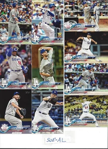 2018 Topps 1 y 2 Los Angeles Dodgers Team Set Kershaw Corey Seager Buehler RC 33 - Imagen 1 de 2