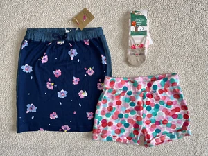 NWT Joules 9 10 yrs girls 140 skirt socks GUC shorts - Picture 1 of 10