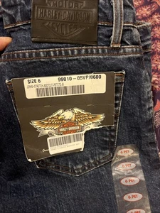 H-D harley Davidson Bootcut Stretch Denim women jeans size 6 Petite - Picture 1 of 6