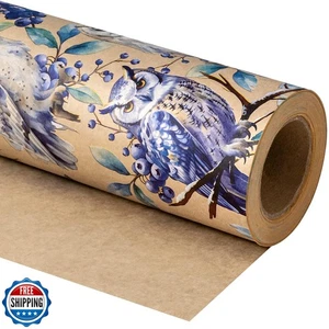 WRAPAHOLIC 30 Inch Jumbo Kraft Christmas Wrapping Paper - 30 Inch x 100 Feet  - Picture 1 of 5