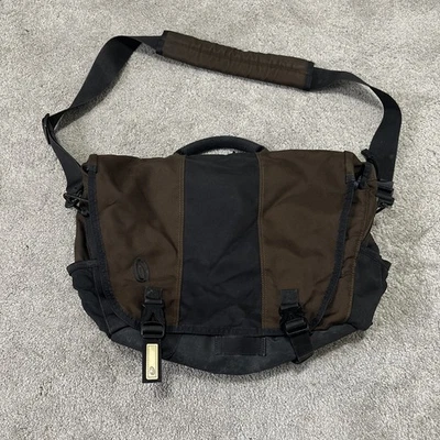 Timbuk2 Bolso Mensajero Mediano Marrón Acolchado Compartimiento para Laptop Correa Ajustable Foto 1 de 4