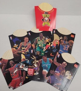 1995 NBA Looney Tunes McDonald's French Fry Boxes Lot Of 7 - Picture 1 of 4
