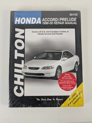 Honda Accord Prelude Manual 1996-2000 Chilton Taller Servicio Reparación NUEVO Foto 1 de 2