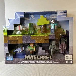 Minecraft World Builder Pack With 7 Figurines | Sealed - Picture 1 of 4