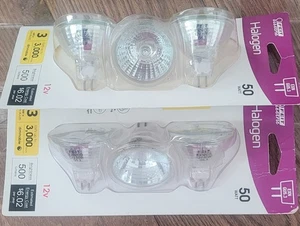 HALOGEN 50 WATT (6) Bulbs EXN GU5. BRIGHT WHITE TRACK LIGHT, RECESSED DOWNLIGHT - Picture 1 of 7