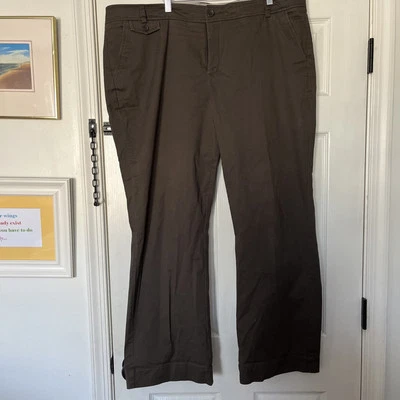 Dockers Women’s Dark Brown Pants-22W Med - EUC - Image 1 of 3