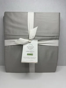 Pottery Barn California King flaches Laken PB Essentials 100 % Baumwolle 300 TC 108x105 - Bild 1 von 5