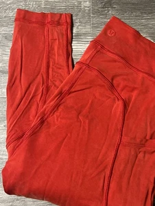 "Amaltado para mujer Lululemon (the Lab) Sumu-Su 28"" rojo ardiente talla 8 (26x28)" - Imagen 1 de 11