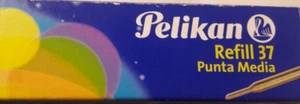 Pelikan 3 Refill Per Penna A Sfera Codice 37 Unificato Punta M Colore Nero Nuovi - Foto 1 di 3