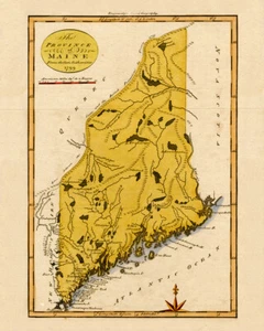 1799 Map of Maine - Picture 1 of 4