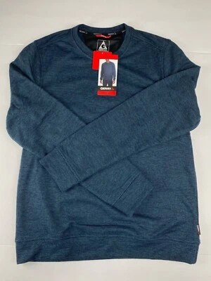 GERRY Thermal Long Sleeved Fleece Shirt Men's Size MED Blue / Black Crew Neck - Image 1 of 4