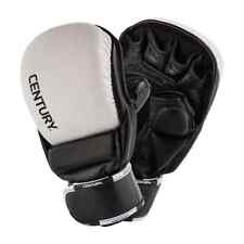 Century CREED Leather Open Palm Training Mitts Black/White Size M 146014