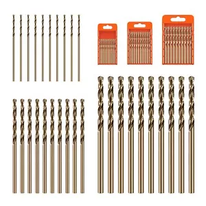 Juego de brocas de 1 mm 2 mm 3 mm, 30 piezas M35 HSS metal Jobber longitud taladro giratorio - Imagen 1 de 6
