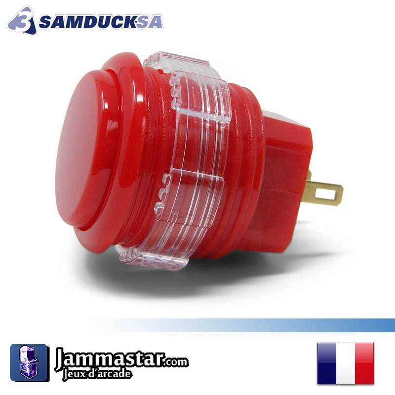 Crown / Samducksa SDB-202-24-MX - Arcade Push button - Rouge Red