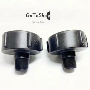 2 PACK 275 330 IBC Tote Tank Drain Adapter 2" Coarse Thread x Garden Hose - Picture 1 of 8