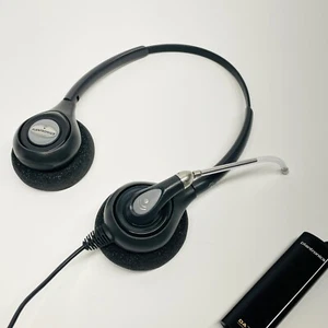 Plantronics DA70 HW261 SupraPlus Binaurales Headset Breitband Mikrofon Sprachröhre - Bild 1 von 10