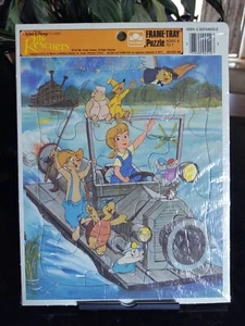 À Walt Disney Classic The Rescuers Golden Frame Tray Puzzle Rare 1980’s - Picture 1 of 4