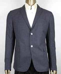 $1850 Gucci Men's Midnight Blue/Grey Wool Formal Jacket 2 Buttons 406326 4038 - Picture 1 of 15