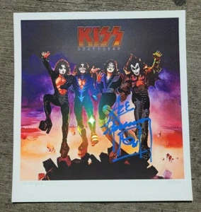 Ace Frehley SIGNIERTE DESTROYER FOLIE LITHOGRAPHIE Poster KISS AUTOGRAMM - Bild 1 von 1