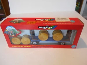Vintage 1995 Britains 1:32nd Scale Flat Bed Round Bale Trailer, No. 9591 MIB - Picture 1 of 11