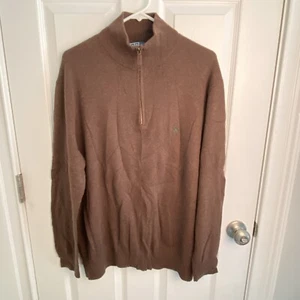 Suéter De Colección Polo Ralph Lauren Para Hombre 2XB Grande 1/4 Cremallera Pullover Lana Merino Poni - Imagen 1 de 6