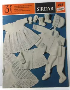 Baby's Layette Sirdar Baby Nylon 3 ply Vintage Knitting Pattern Craft book - Picture 1 of 7
