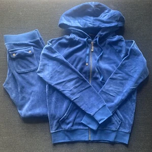 Juicy Couture Hoodie & Manschettenunterteil klein kobaltblau - Bild 1 von 3