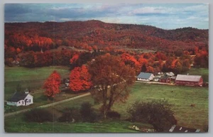 Village Of Corinth, Vermont, USA, Mountain Vistas, Vintage Post Card. - Picture 1 of 2