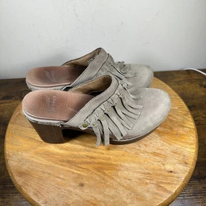 Dansko Deni Taupe Leather Block Heel Shoes Women's Size 7.5 - 8 - Picture 1 of 9