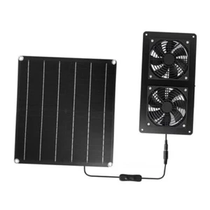 Solar Powered Fan,20W Solar Fan for Chicken Coop/Greenhouse - Picture 1 of 7