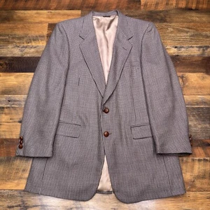 Vintage Givenchy Monsieur Tweed Blazer 40R Gray Wool USA Sport Coat - Picture 1 of 17