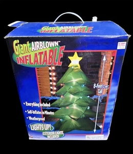 Gemmy Giant Holiday Airblown Inflatable Christmas Tree Lighted 8 Ft. - Picture 1 of 5