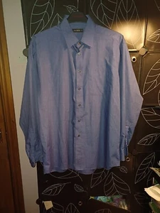 marks and spencer mens shirt Blue Size 16in - Picture 1 of 6