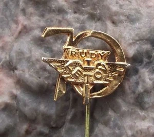 Rudy Letov Aviation 1988 70 aniversario avión checo insignia pin de fábrica - Imagen 1 de 4