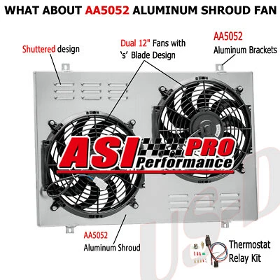 Aluminum Shroud Fan Relay Fit 85-1997 Ford F150 F250 F350 1985-92 Bronco 4.9L l6 - Image 1 of 4