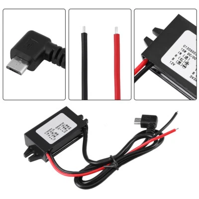 DC12V to DC5V Micro USB 3A Volt Converter Power Step-Down Voltage Transformer - Image 1 of 4