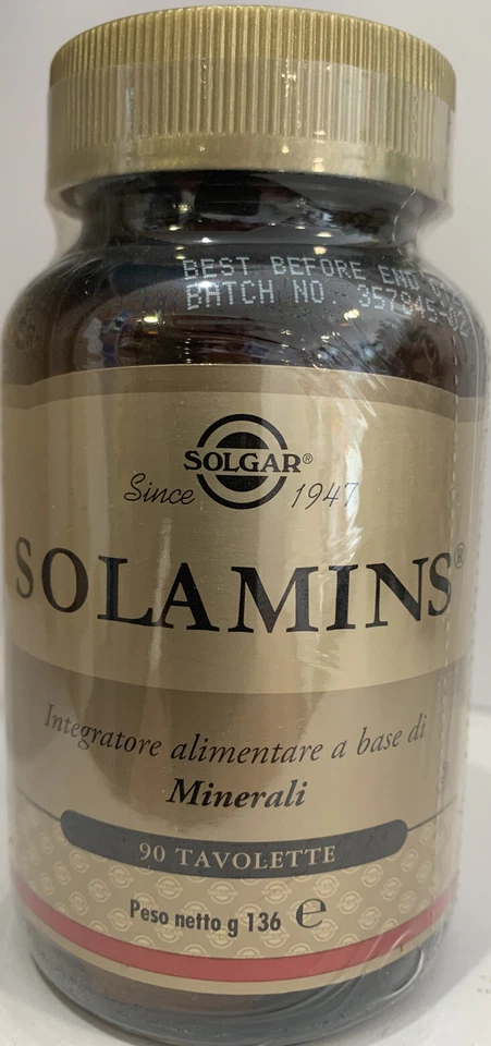 Solgar SOLAMINS 90 TAVOLETTE - Minerali - Immagine 1 di 1