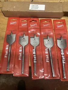 5 X 35mm Flat Bit Wood Drill Job Lot - Picture 1 of 1
