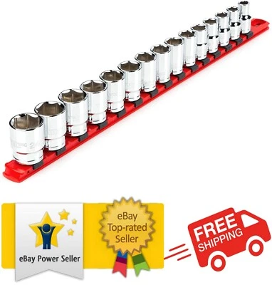 TEKTON 1/2 Inch Drive 6-Point Socket Set, 15-Piece 10 - 24 mm | SHD92102 - Image 1 of 4